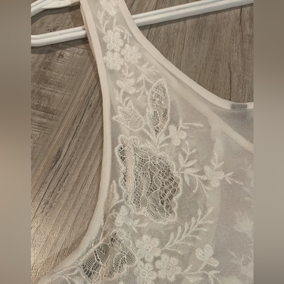 Small Zara white lace tank top - Picture 5 of 5